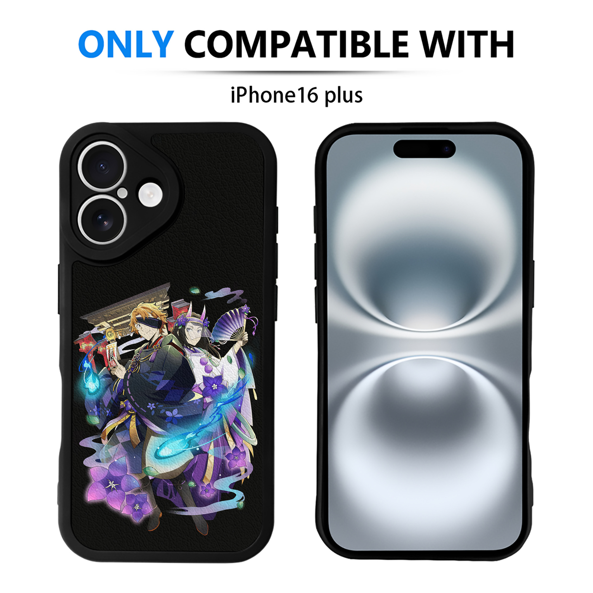 （画像用） 文豪ストレイドッグス Bungo Stray Dogs 【iPhone 16シリーズ対応】シリコンスマホケース（レザー調） 材質：シリコン